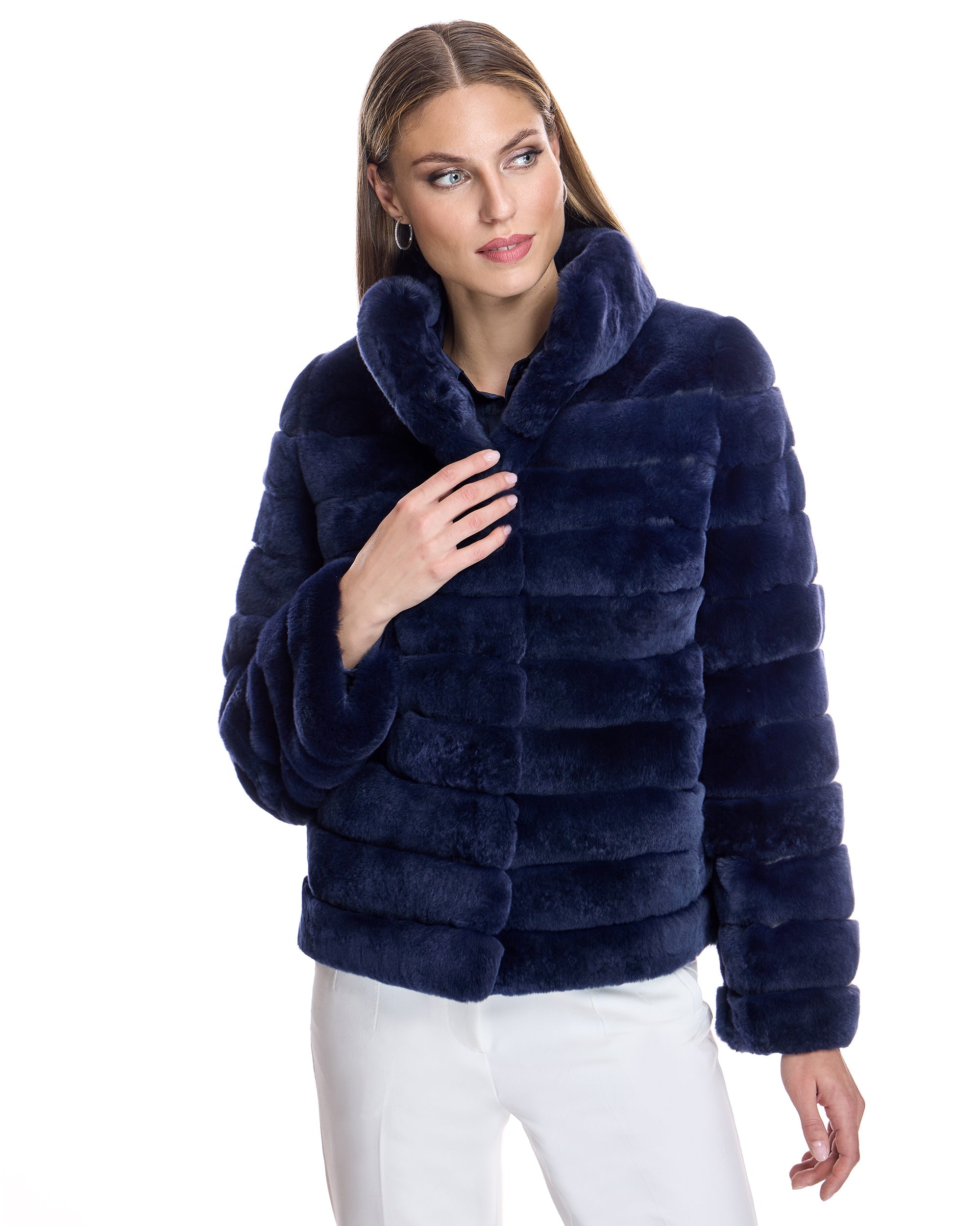Chaqueta de conejo horizontal