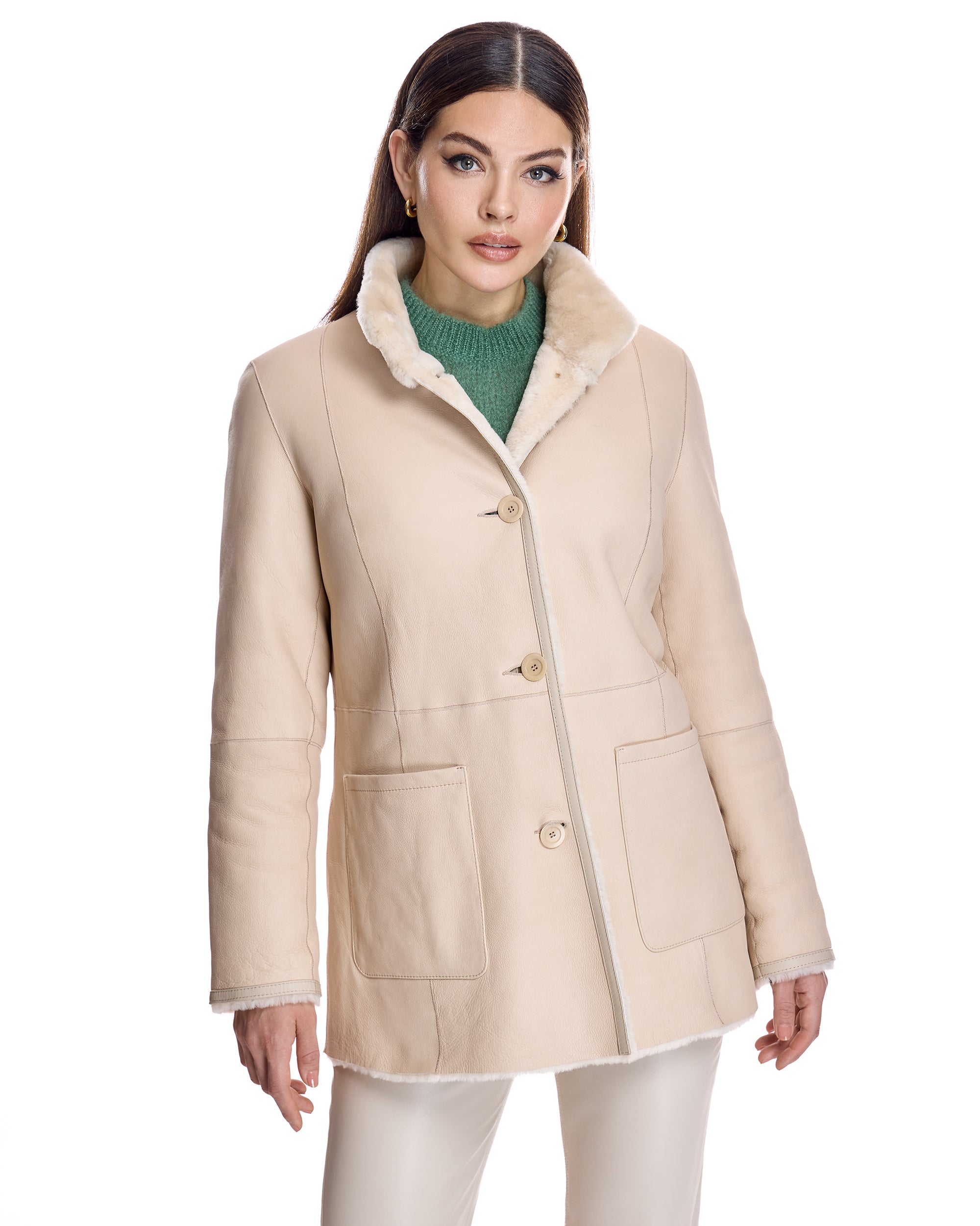 Chaqueta de piel de oveja