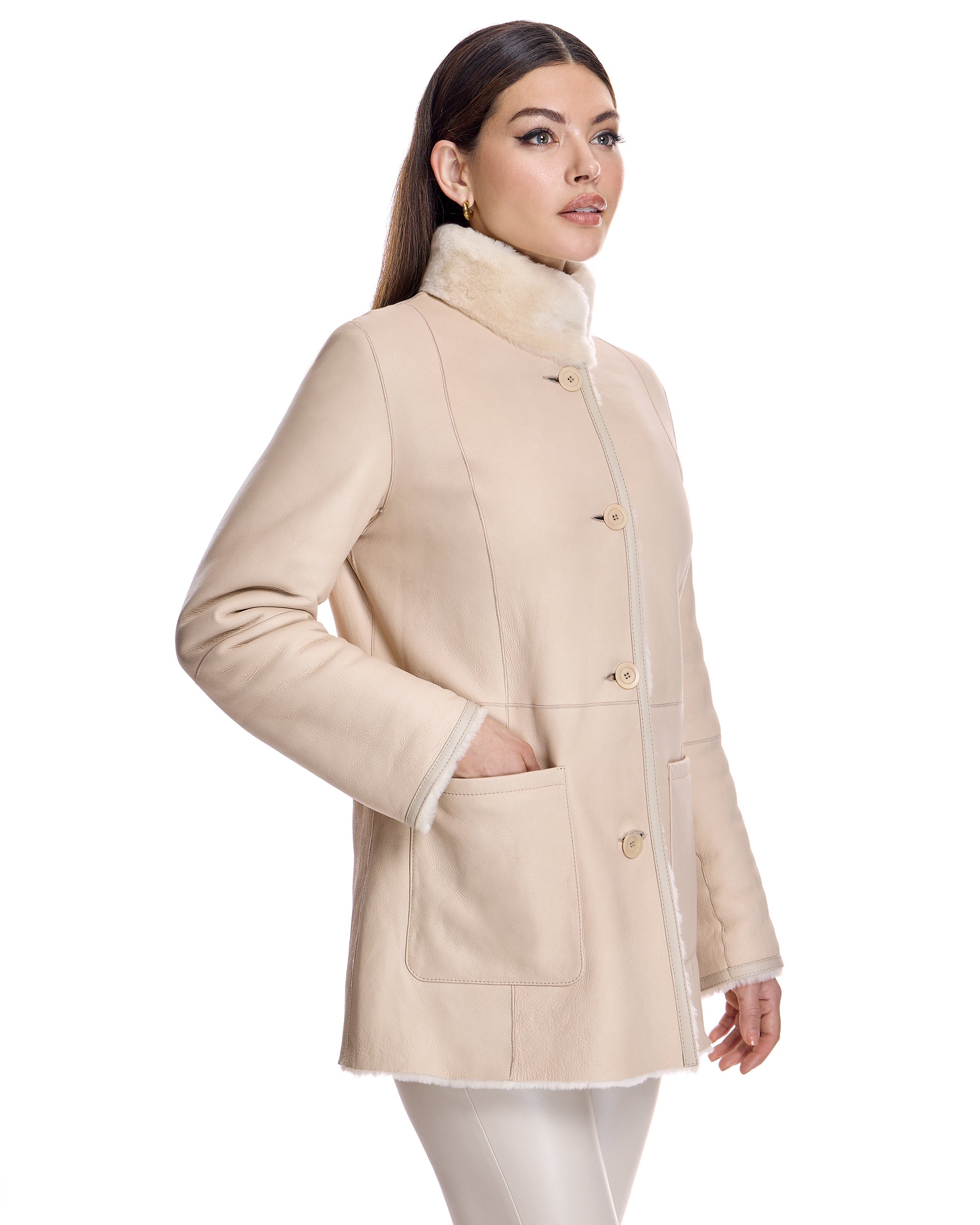 Chaqueta de piel de oveja