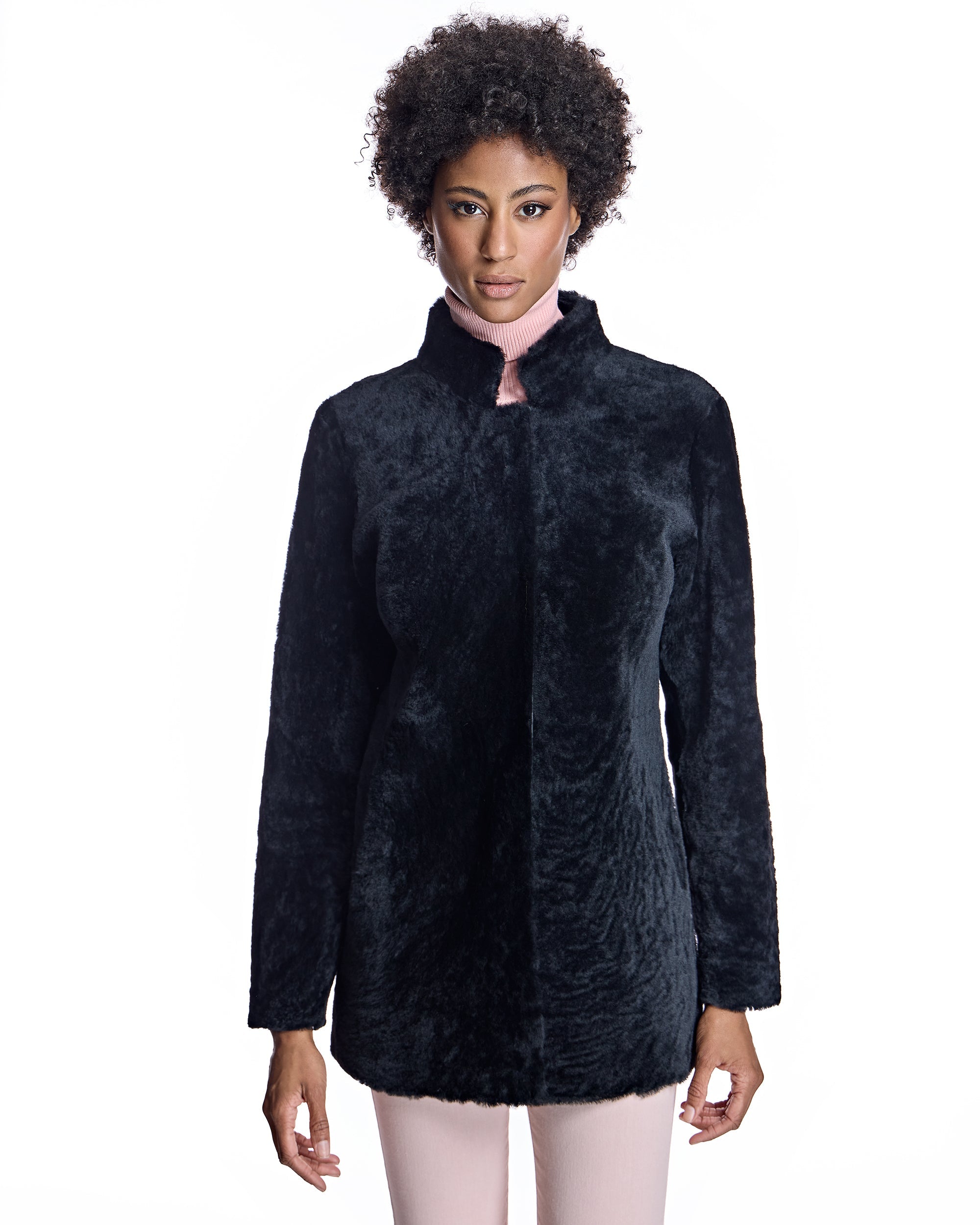 Chaqueta reversible de piel de oveja
