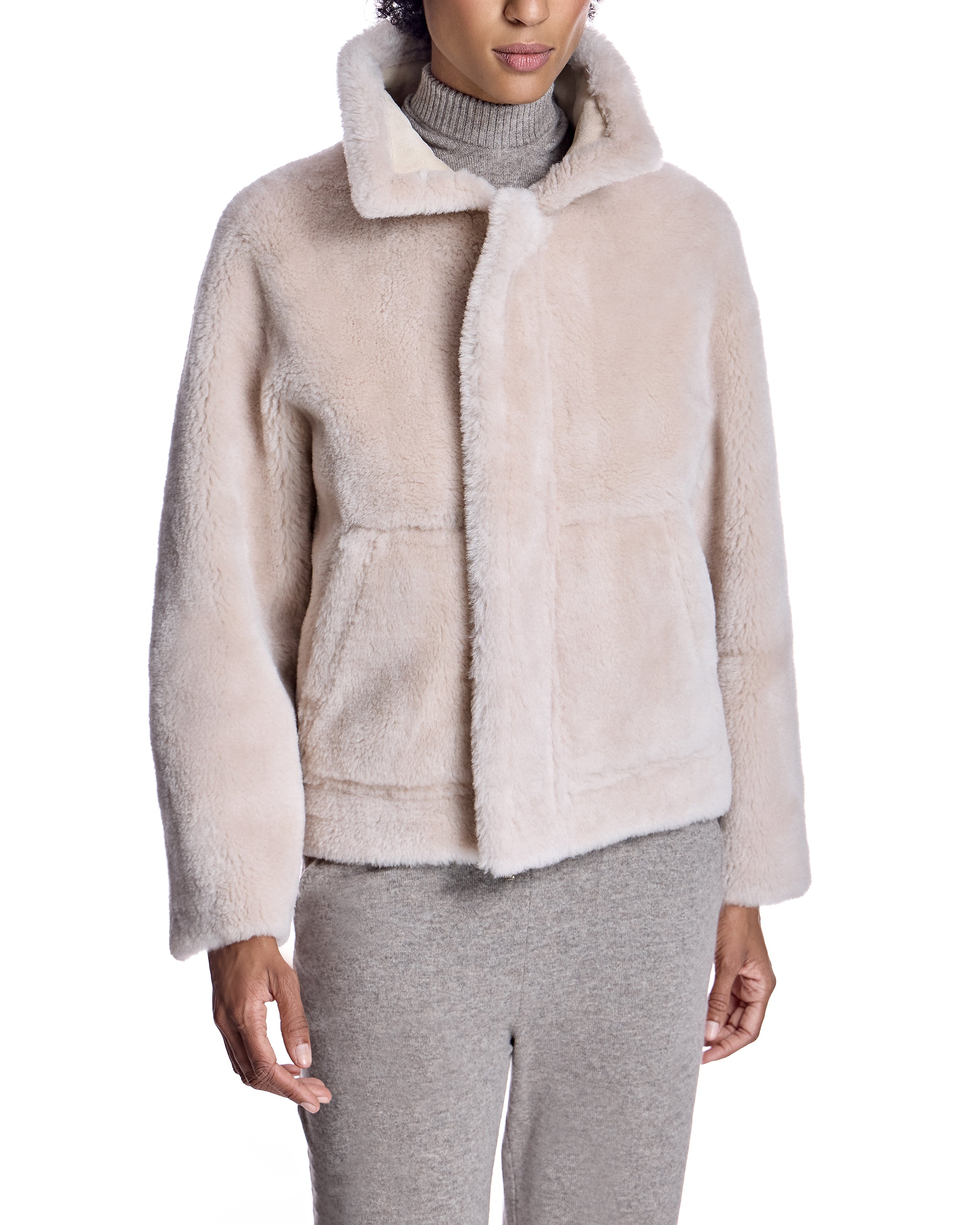 Chaqueta de lana de cordero