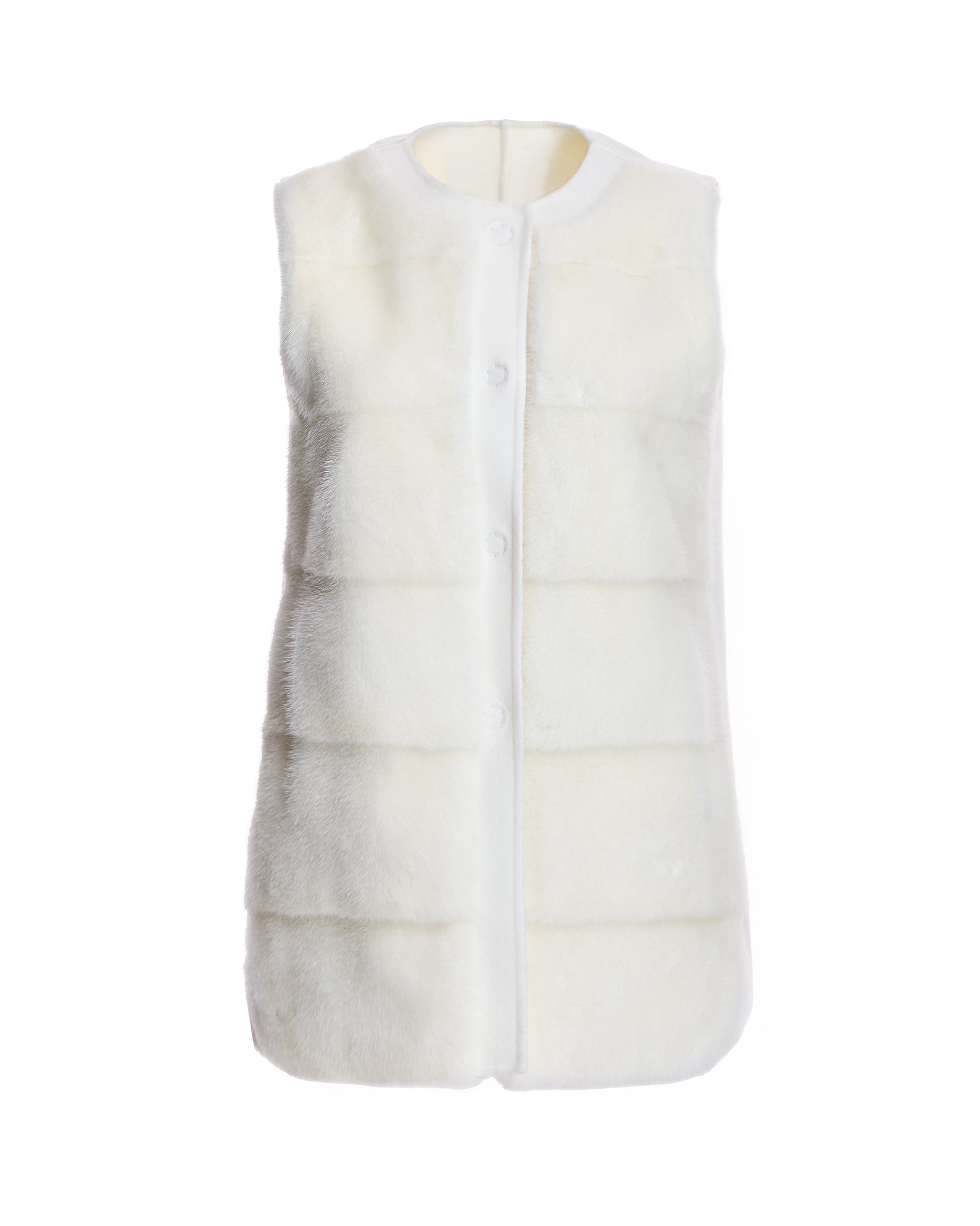 Mink Vest with Cashmere Back