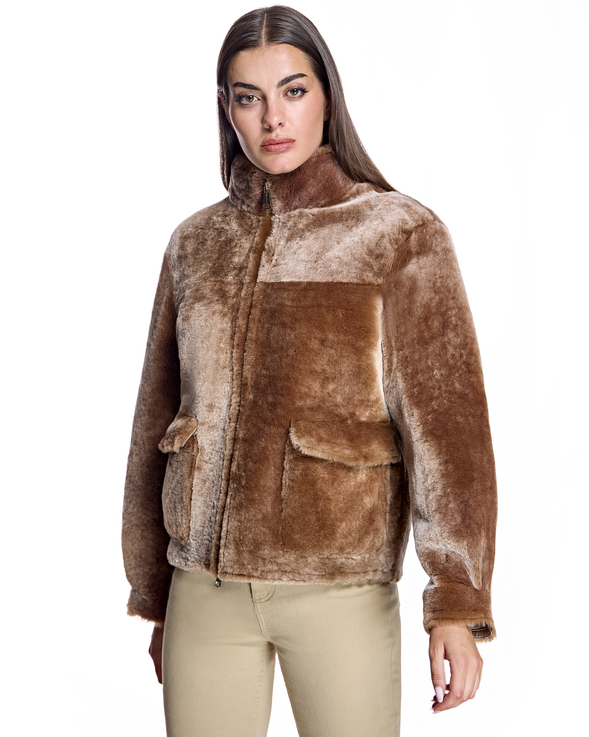 Chaqueta de piel de cordero