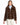 Chaqueta de visón horizontal con capucha