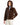 Chaqueta de visón horizontal con capucha