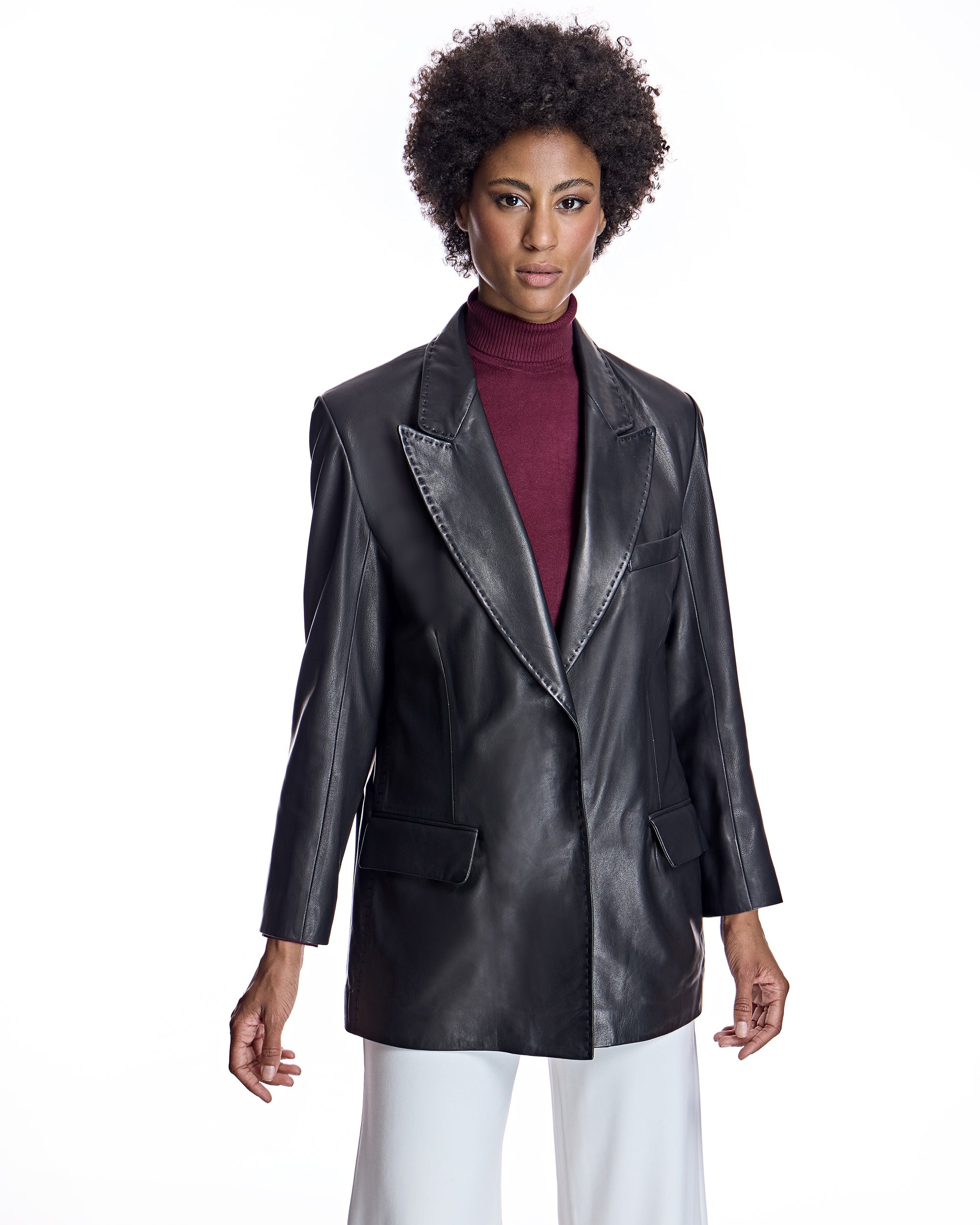 Blazer de cuero