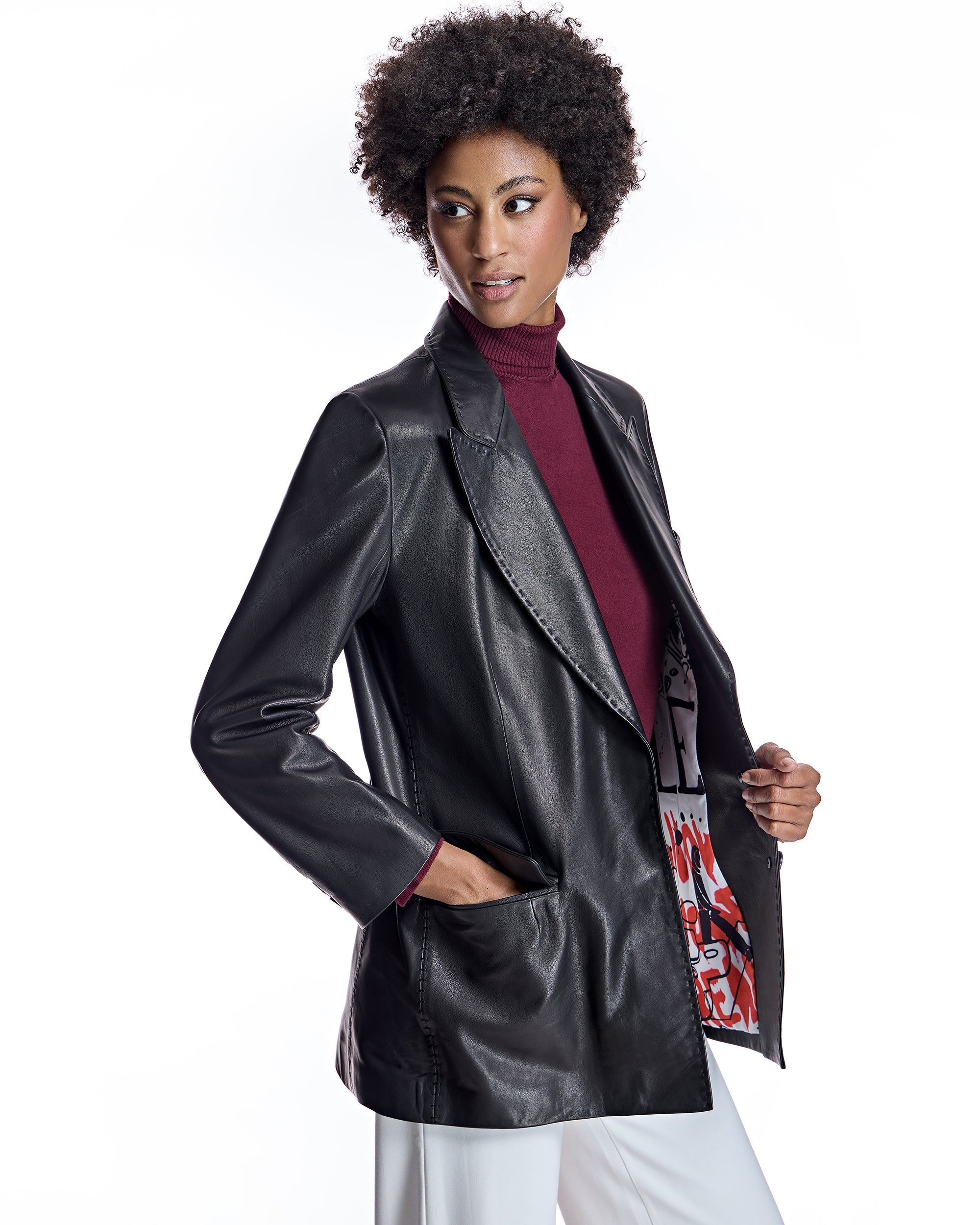 Blazer de cuero