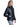 Chaqueta de cuero con relleno de plumón horizontal