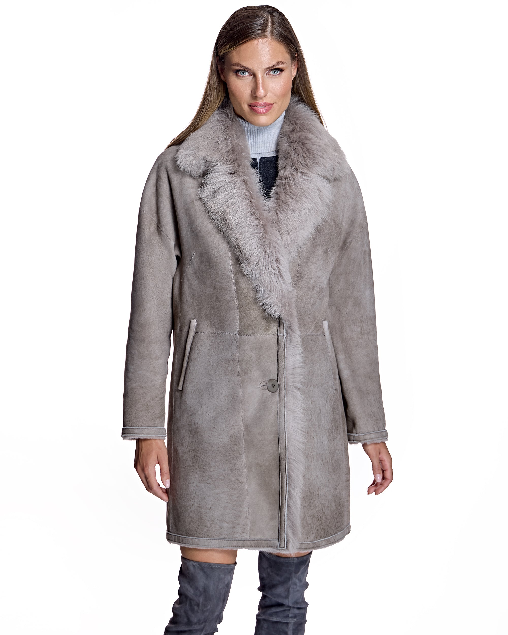 Chaqueta reversible de piel de oveja Julia &amp; Stella by Maximilian