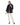 Chaqueta de visón con dobladillo horizontal