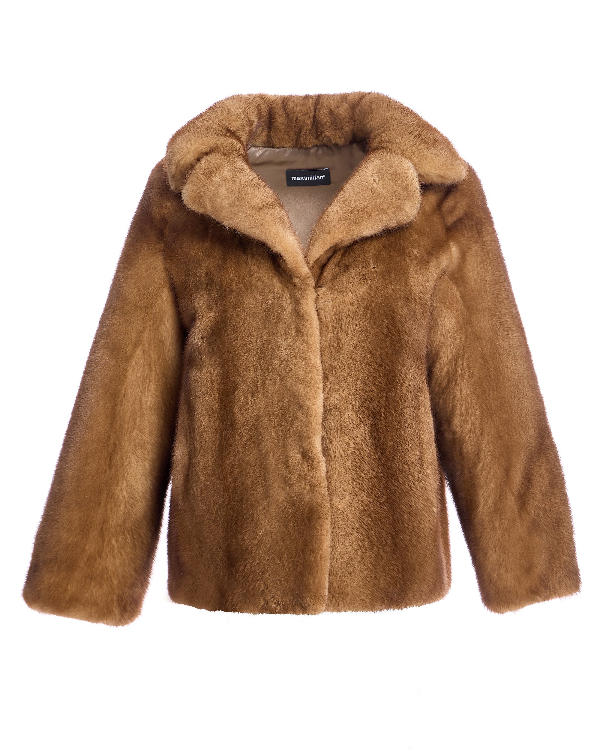 Chaqueta de visón teñido