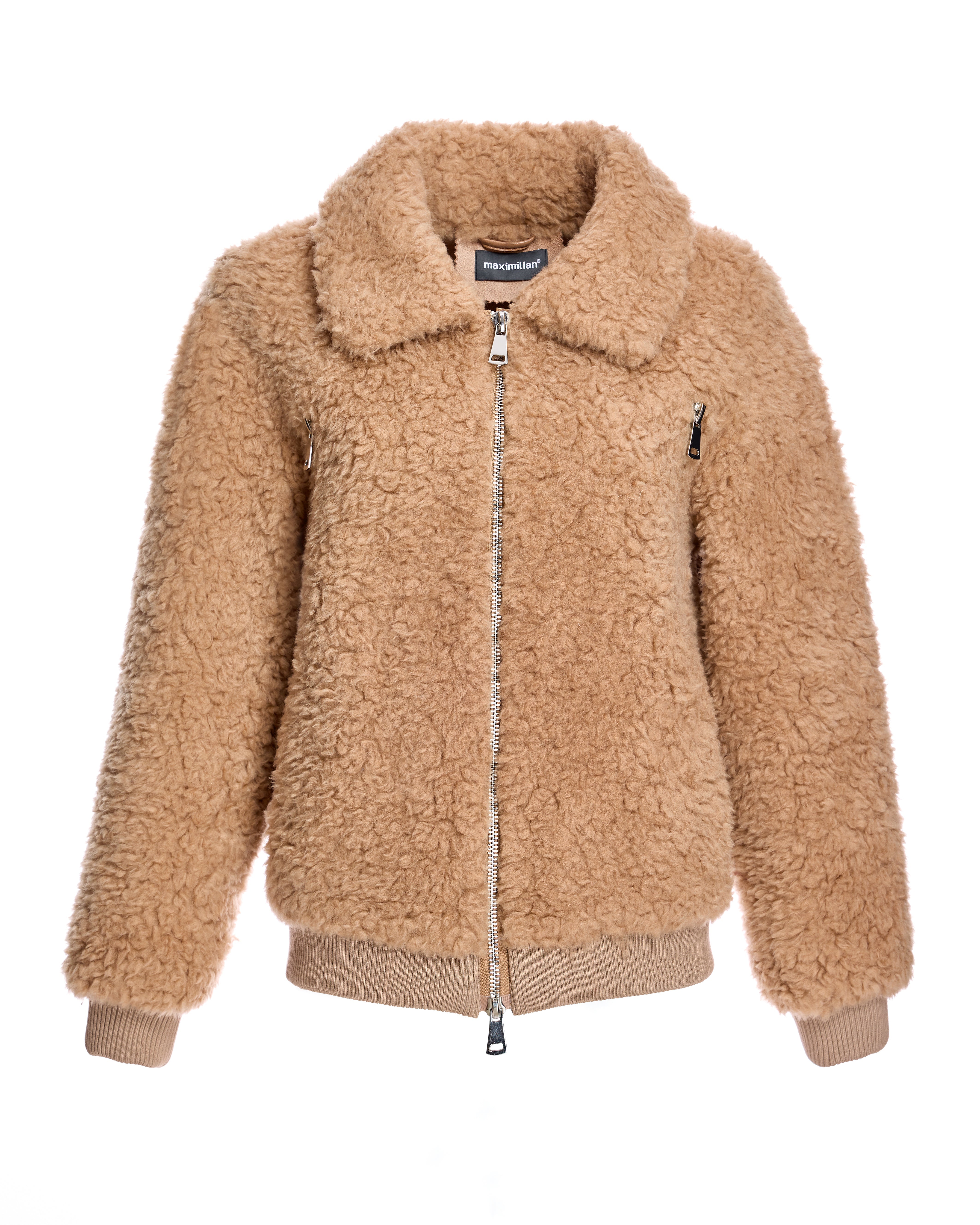 Chaqueta bomber de lana de cordero de Maximilian Julia &amp; Stella