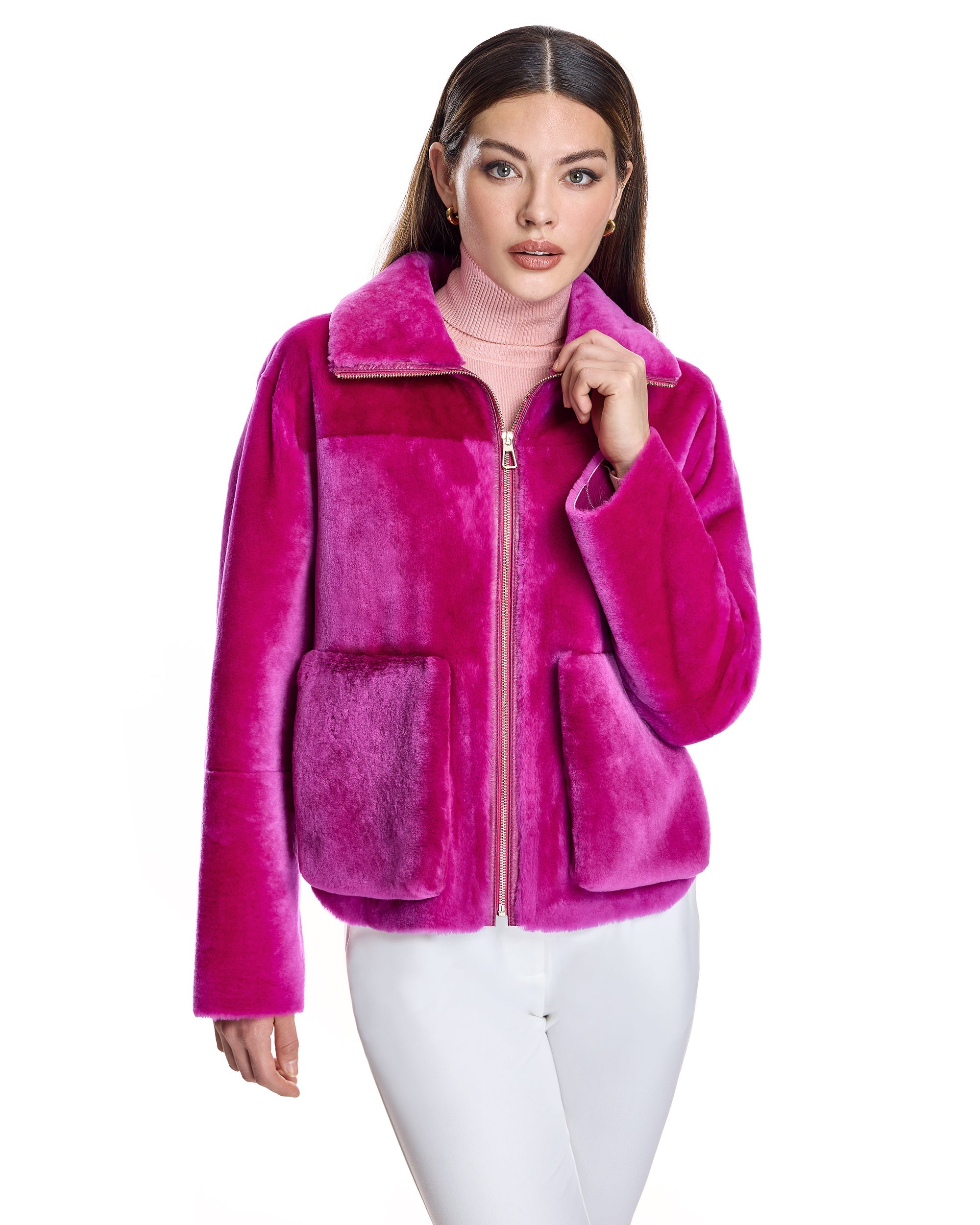 Chaqueta de piel de cordero