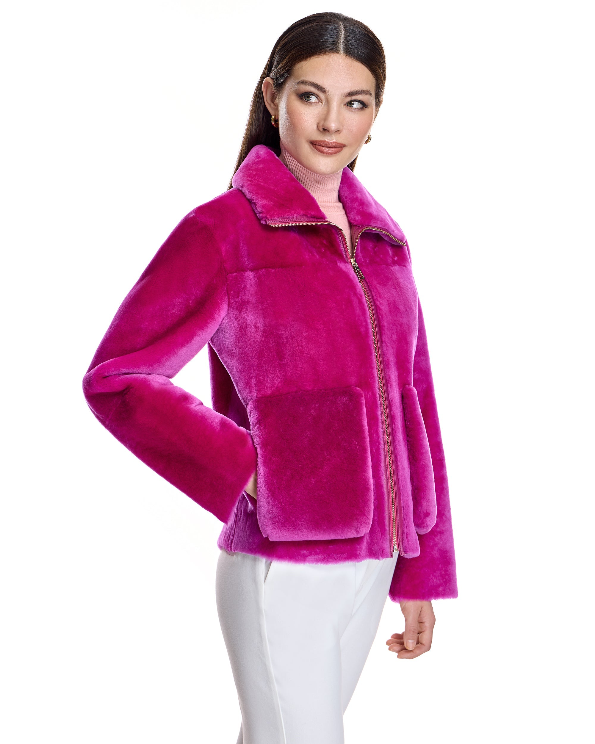 Chaqueta de piel de cordero