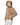 Chaqueta de visón reversible horizontal con capucha