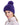 Gorro de visón de punto con pompón de zorro