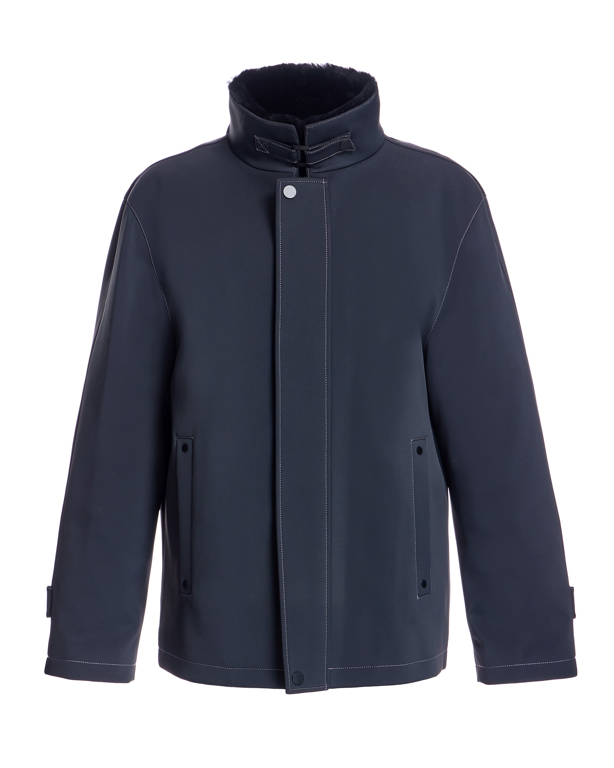 Chaqueta forrada de piel de oveja para hombre