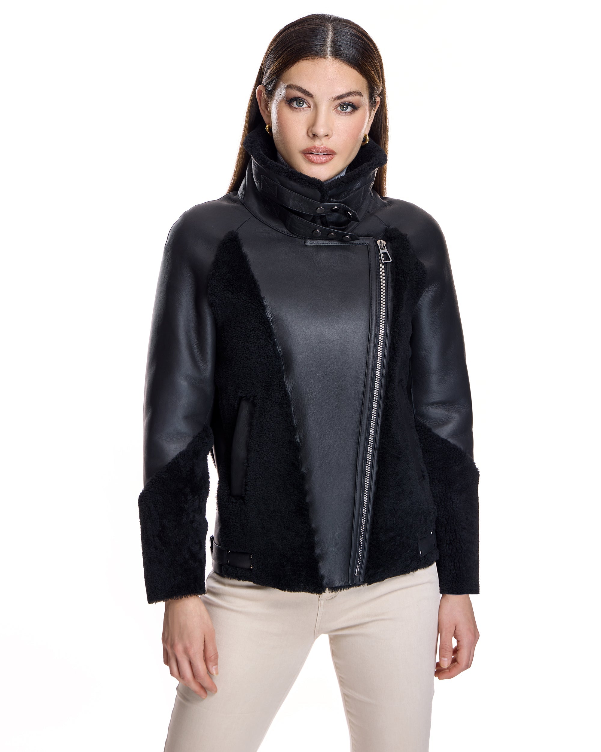 Chaqueta de piel de cordero