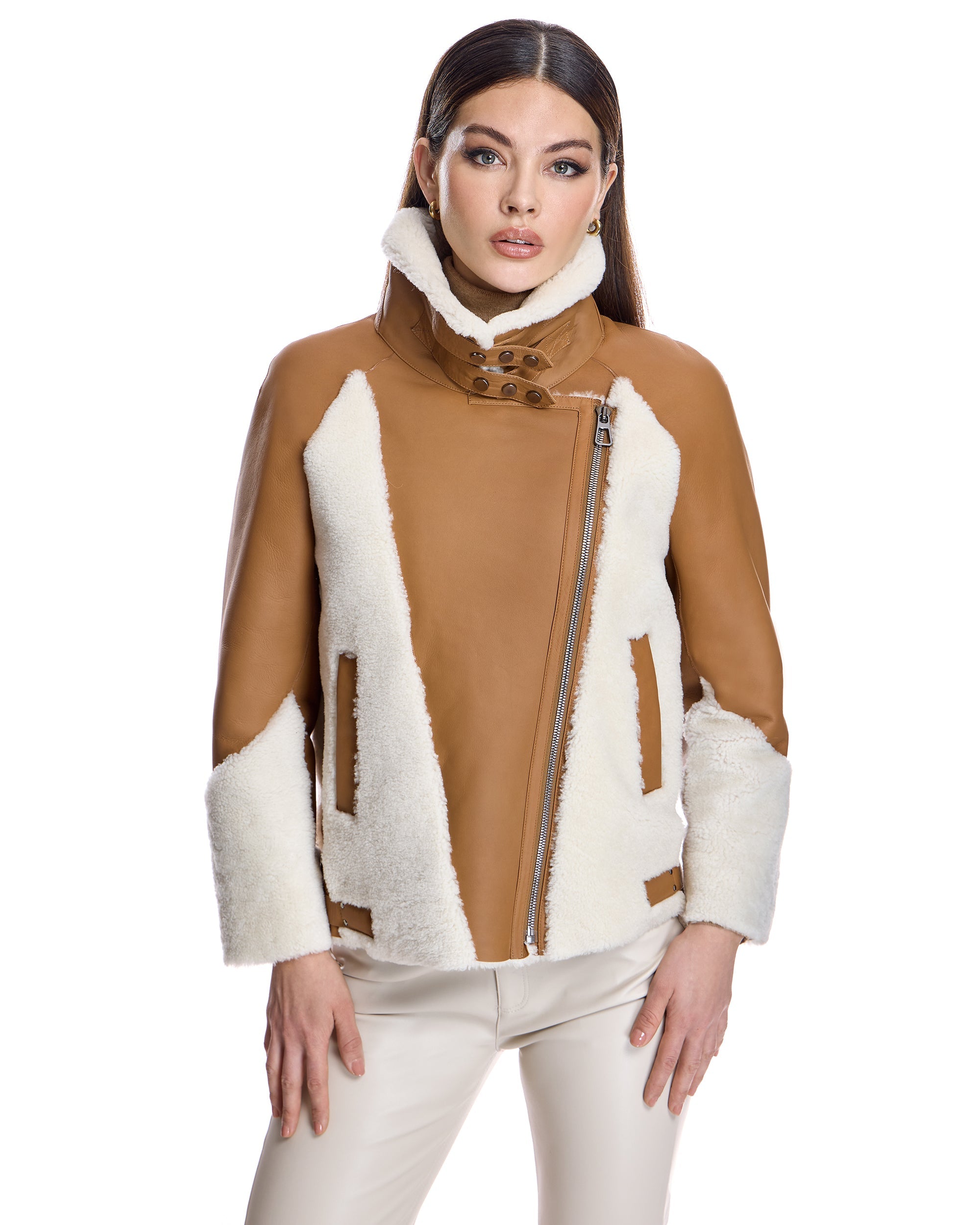 Chaqueta de piel de cordero