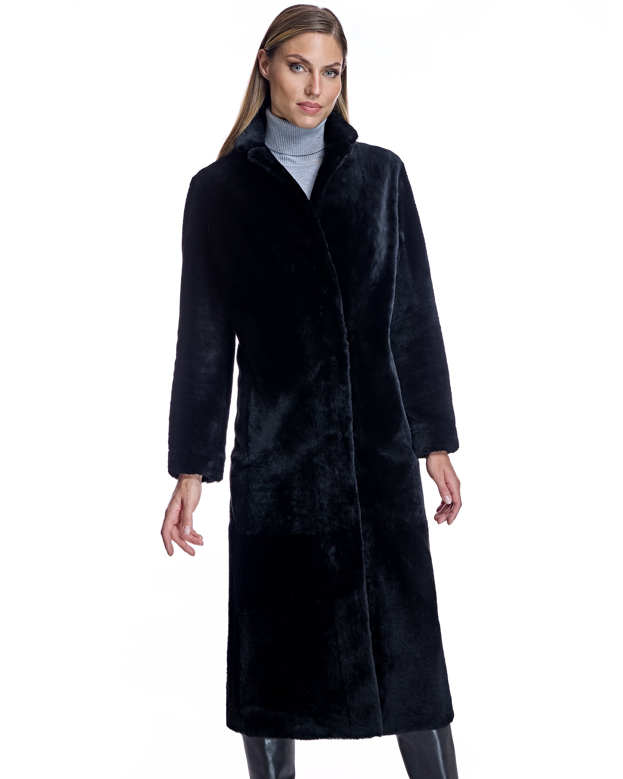 Shearling Maxi Coat