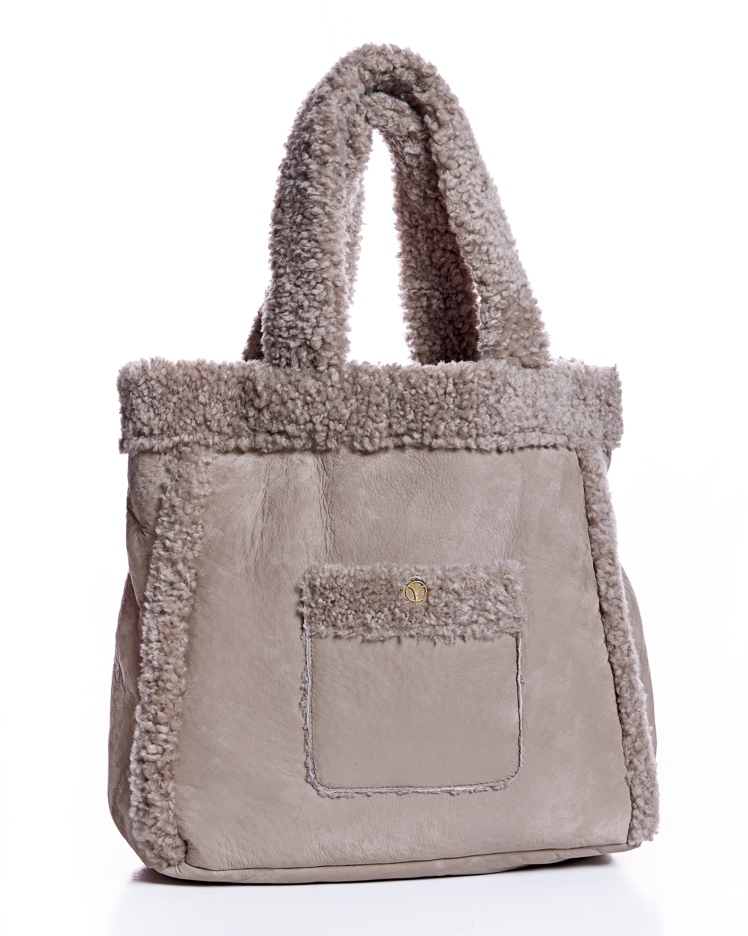 Bolso de mano Maximilian de piel de cordero