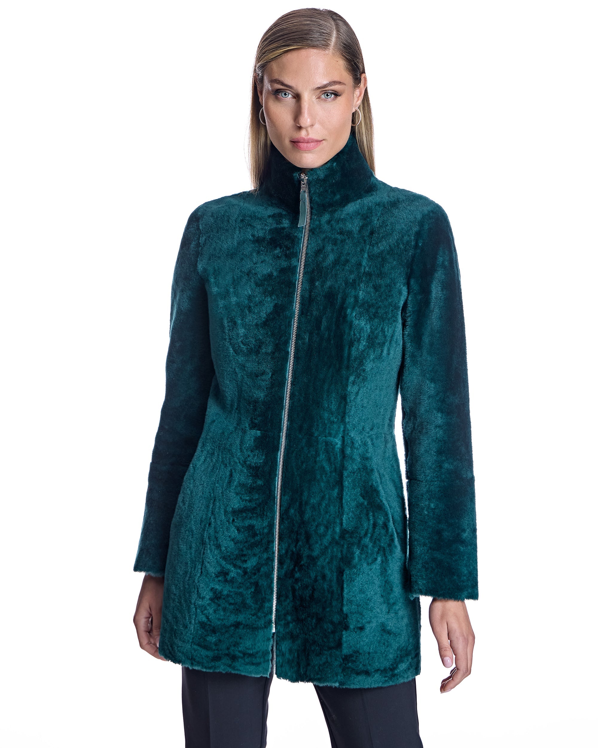 Chaqueta reversible de piel de oveja