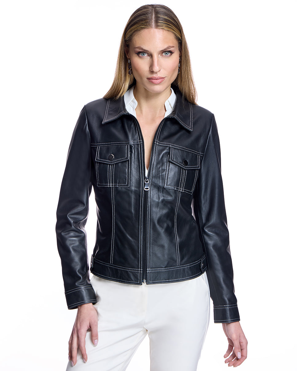 Chaqueta de cuero