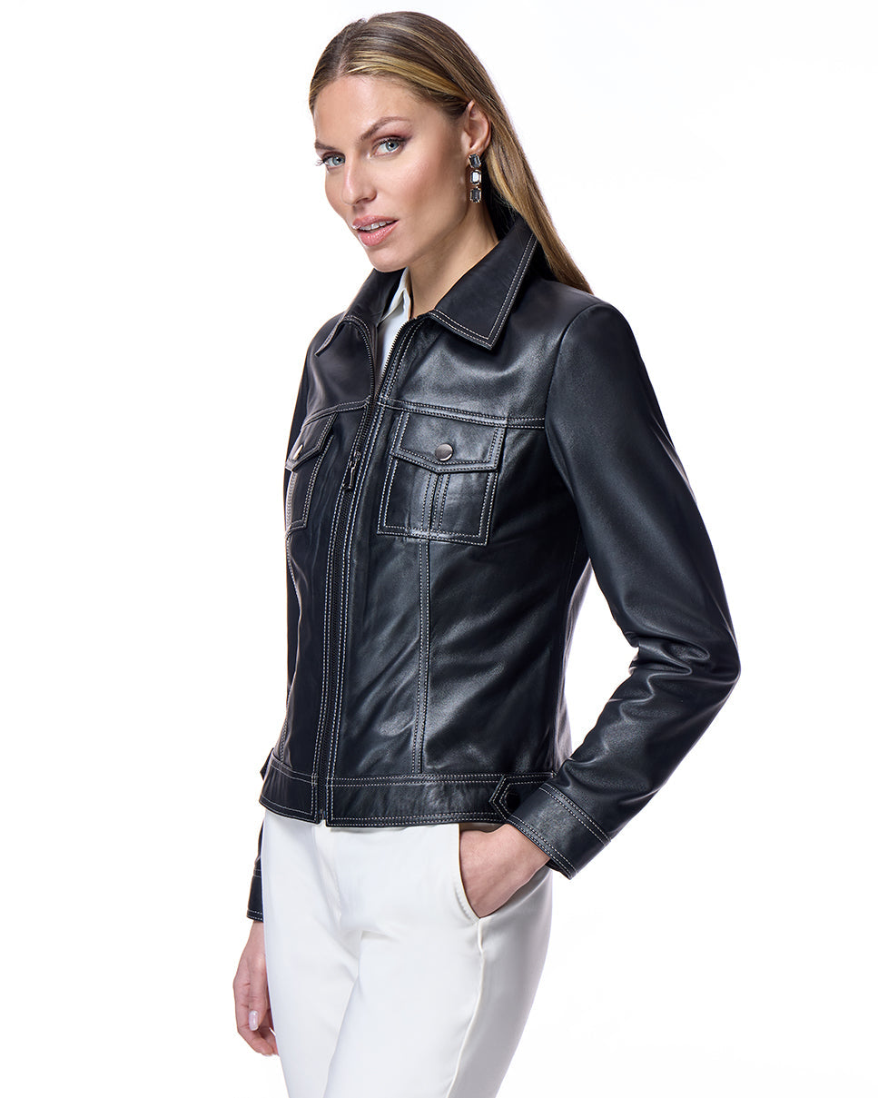 Chaqueta de cuero