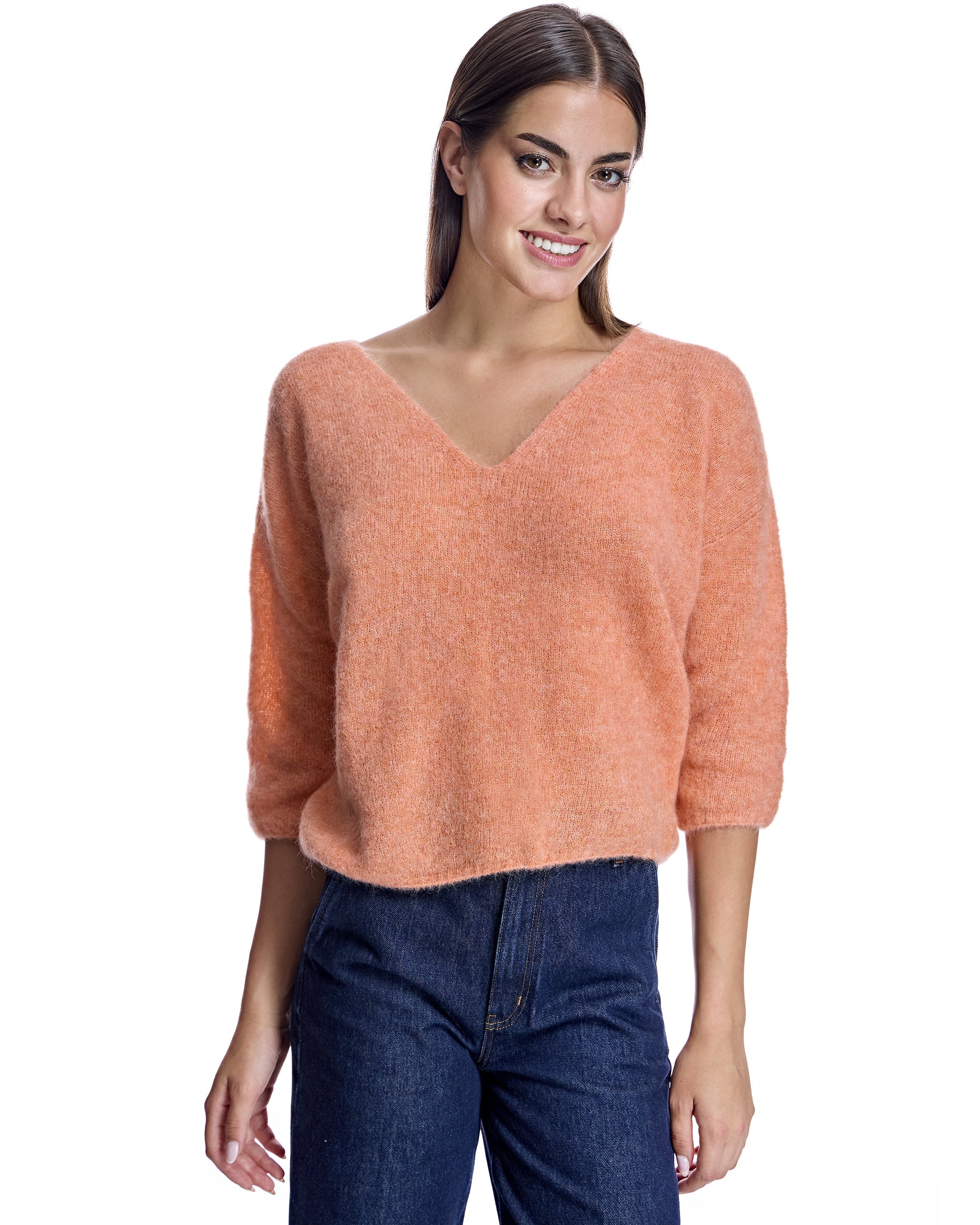 Suéter de mezcla de mohair y lana