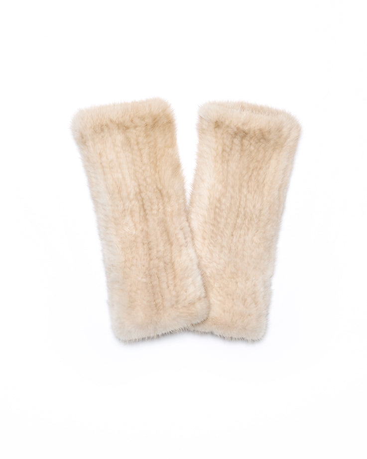 Sección de guantes de visón de punto